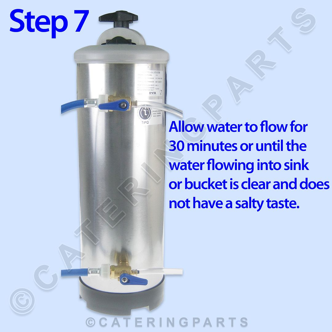 LT16 DVA RESIN TYPE 16 LITER MANUAL SALT WATER SOFTENER 620mm HIGH 3/4